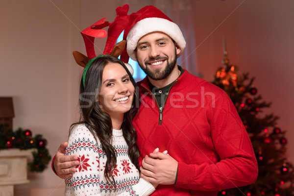 couple at christmas Stock photo © LightFieldStudios