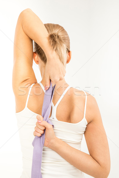 Athletic woman stretching  Stock photo © LightFieldStudios