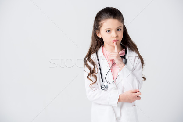 Girl in doctor costume Stock photo © LightFieldStudios