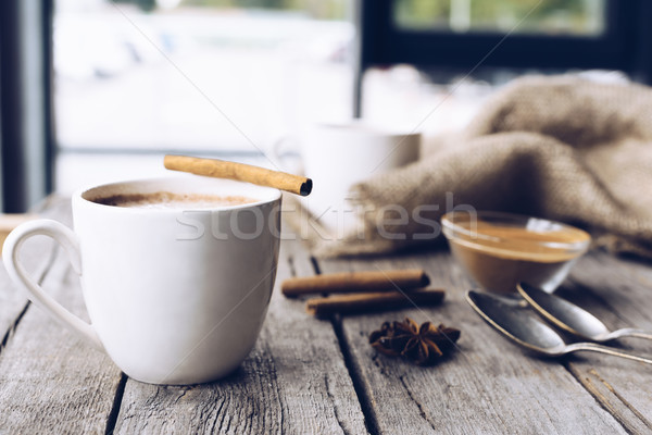 cup of cacao on table Stock photo © LightFieldStudios