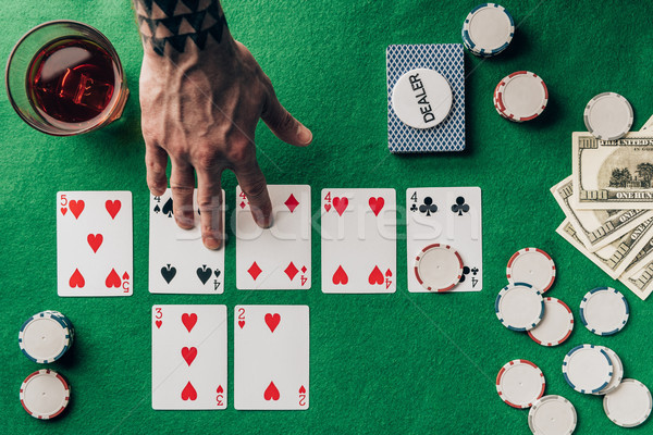человека карт виски казино таблице Сток-фото © LightFieldStudios