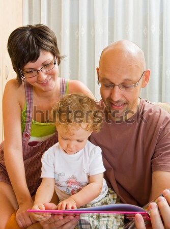 Stock photo: Teaching the little girl