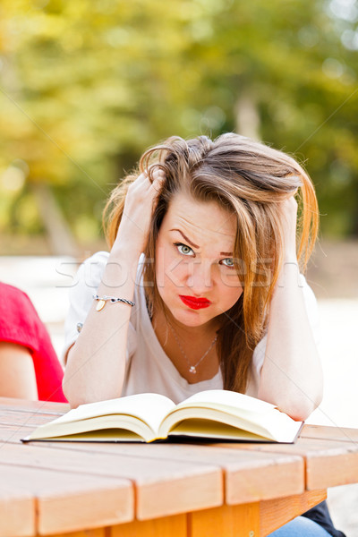 Frustrated Student Tearing Hair Stock photo © Lighthunter