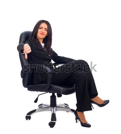 Nie lubić kobieta szef powiedzenie nie nowego Zdjęcia stock © Lighthunter