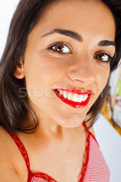 Selfportrait of a Beautiful Woman Stock photo © Lighthunter