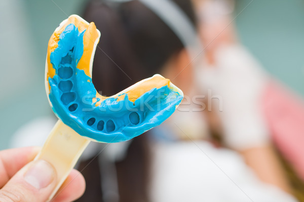 Zahnärztliche Impressum Zahnarzt arbeiten Gesundheit Stock foto © Lighthunter