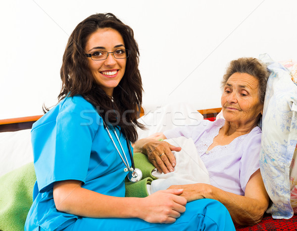 Stock photo: Nurse Caring for Elder Patients