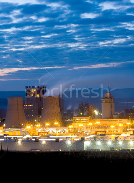 Ipari épület tájkép ipar gyár energia Stock fotó © Lighthunter