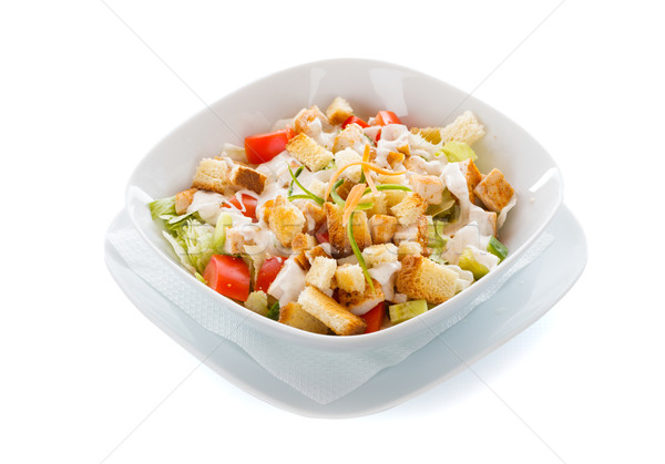 Caesar salade gezonde vlees groenten borst kaas Stockfoto © Lighthunter