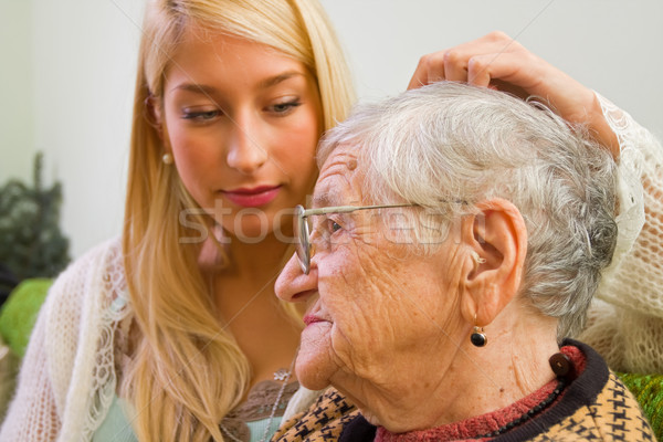 Confiance jeune femme une empathie accent [[stock_photo]] © Lighthunter