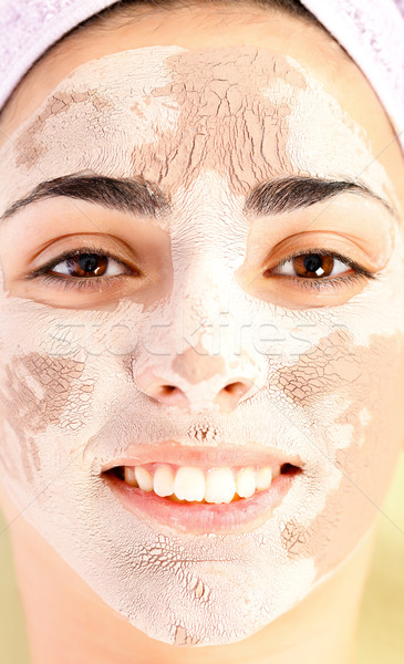 Stock photo: Clay Mask Treatment