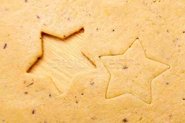 Estrellas forma dos Navidad cookies uno Foto stock © Lighthunter