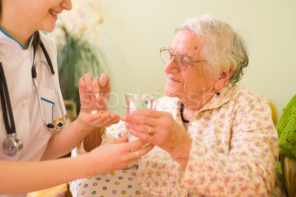 Medications for an old woman Stock photo © Lighthunter