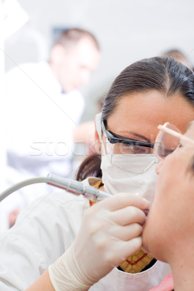 Working dentist Stock photo © Lighthunter