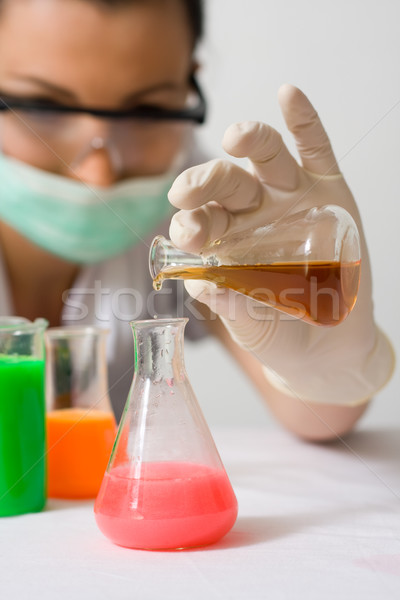 Stock photo: Chemical reaction