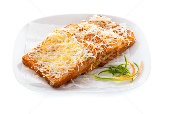 Hungarian Toast - Egg coated bread slice Stock photo © Lighthunter