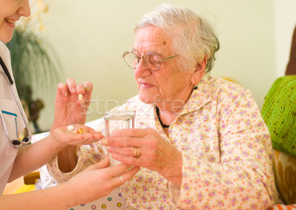 Medications for an old woman Stock photo © Lighthunter