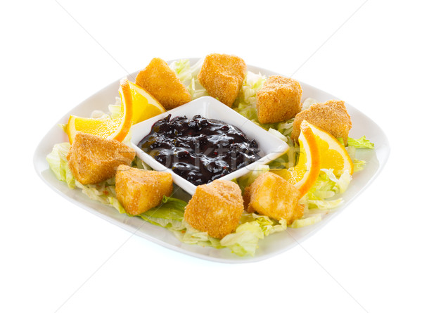 Fryed cheese in bread crumbs Stock photo © Lighthunter