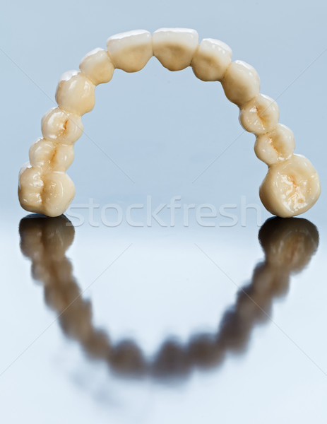 Seramik dişler diş köprü güzel Stok fotoğraf © Lighthunter