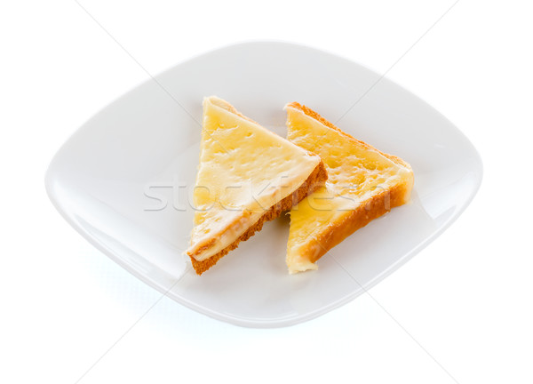 Two slices of cheese toast Stock photo © Lighthunter
