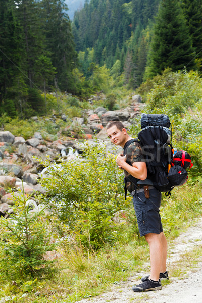 Stock photo: Traveling Man