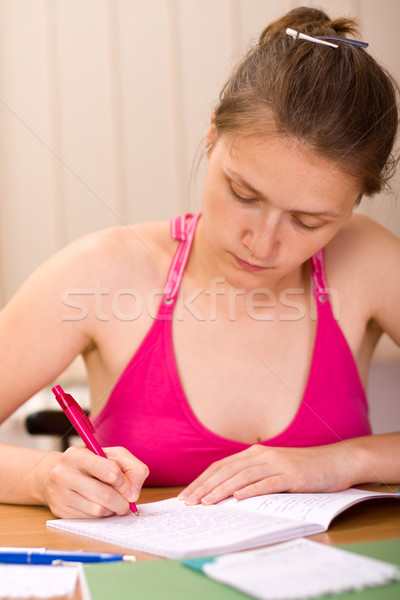 Stock photo: studying