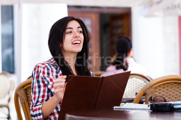 Asking for waitress Stock photo © Lighthunter