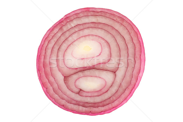 Stock photo: Slice of red onion