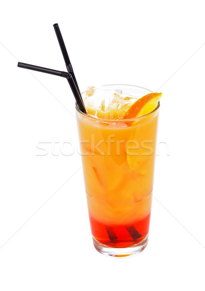 Arancione speciale cocktail succo d'arancia fette ghiaccio Foto d'archivio © Lighthunter