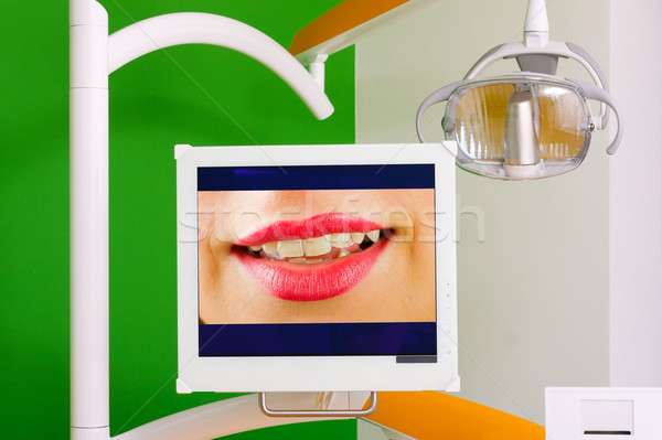 Screen dentales silla pantalla imagen hermosa Foto stock © Lighthunter