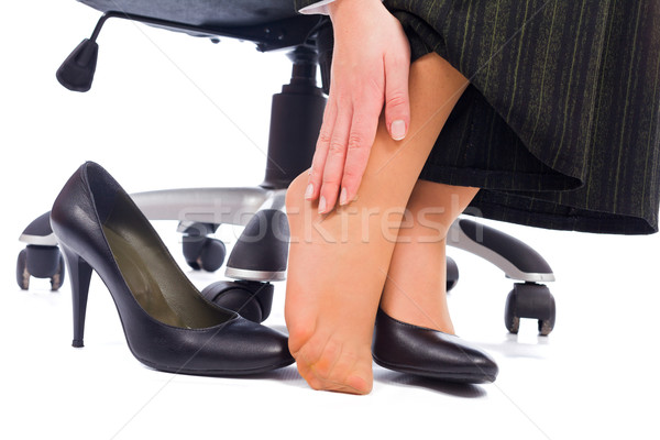Picioare durere tocuri inalte dureros glezna Imagine de stoc © Lighthunter