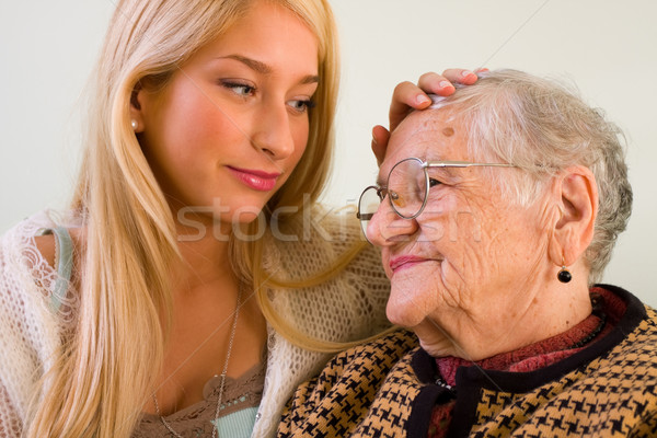 Confie mulher jovem um amor empatia Foto stock © Lighthunter