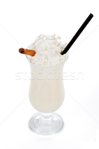 Banana shake speciale paglia cioccolato stick Foto d'archivio © Lighthunter