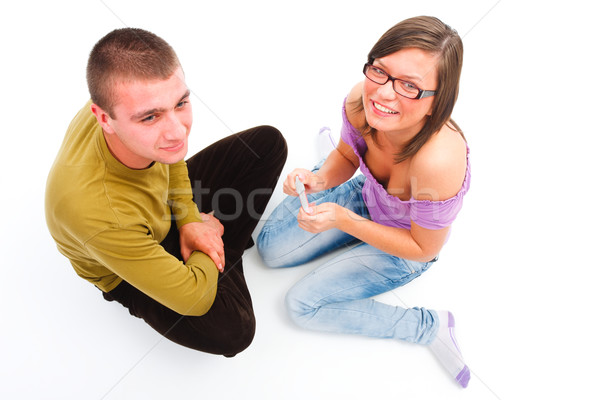 Baby positive happy couple Stock photo © Lighthunter