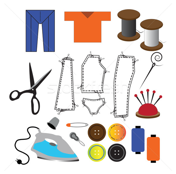 Tailoring Set Icons Stock photo © Lighthunter