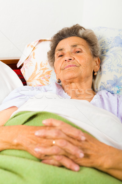 Elderly Lady Praying Stock photo © Lighthunter