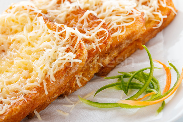 Hungarian Toast - Egg coated bread slice Stock photo © Lighthunter