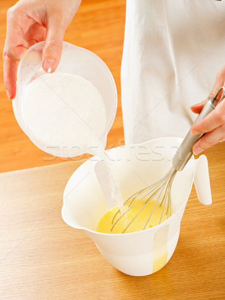 Mixing dough Stock photo © Lighthunter