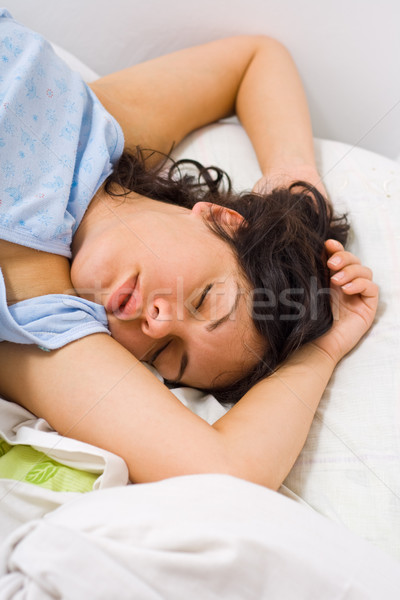 Dormire no trucco donna donne Foto d'archivio © Lighthunter