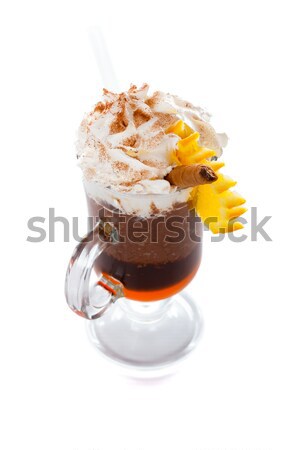 [[stock_photo]]: Orange · séduction · spéciale · sweet · boire · chocolat · chaud