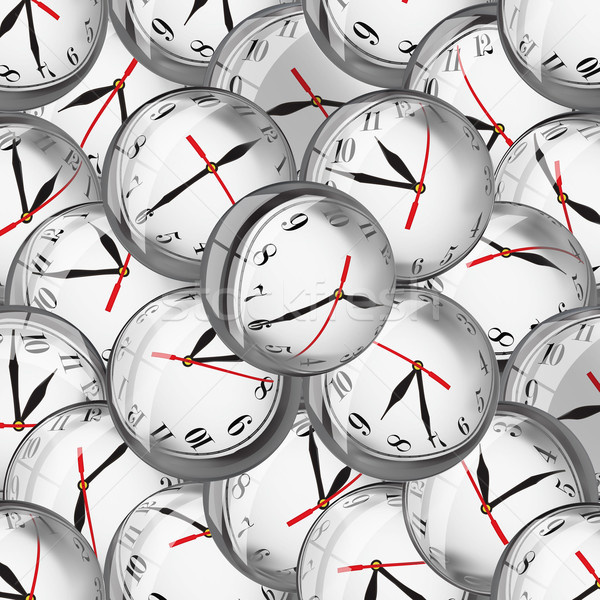 Clocks in bubbles - deadlines and time management concept Stock photo © lightkeeper