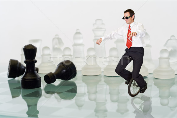 Businessman keeping the balance Stock photo © lightkeeper