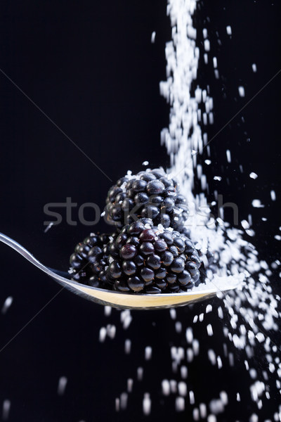 Blackberries with sugar Stock photo © lightkeeper