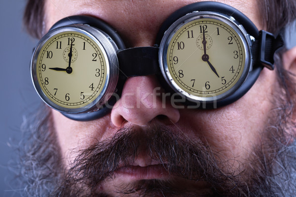 óculos de proteção homem estável trabalho nove cinco Foto stock © lightkeeper