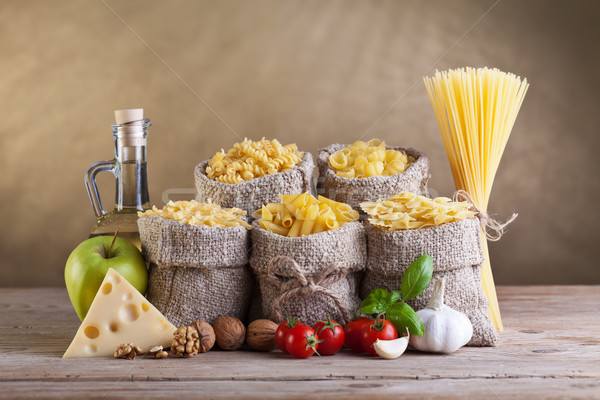 Dieta saludable pasta frescos ingredientes alimentos manzana Foto stock © lightkeeper