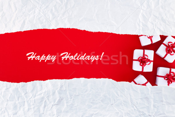 Christmas and holidays greeting card Stock photo © lightkeeper