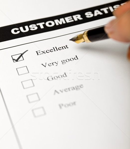 Business values - satisfied customers Stock photo © lightkeeper