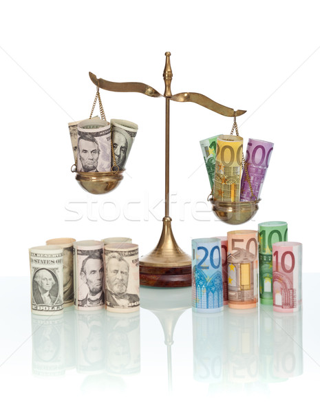 貨幣 交流 歐元 美元 規模 業務 商業照片 © lightkeeper