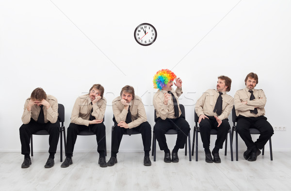 Stressed people waiting for a job interview Stock photo © lightkeeper