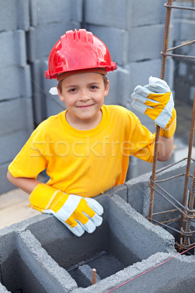 Ragazzo professionale apprendimento sorriso Foto d'archivio © lightkeeper